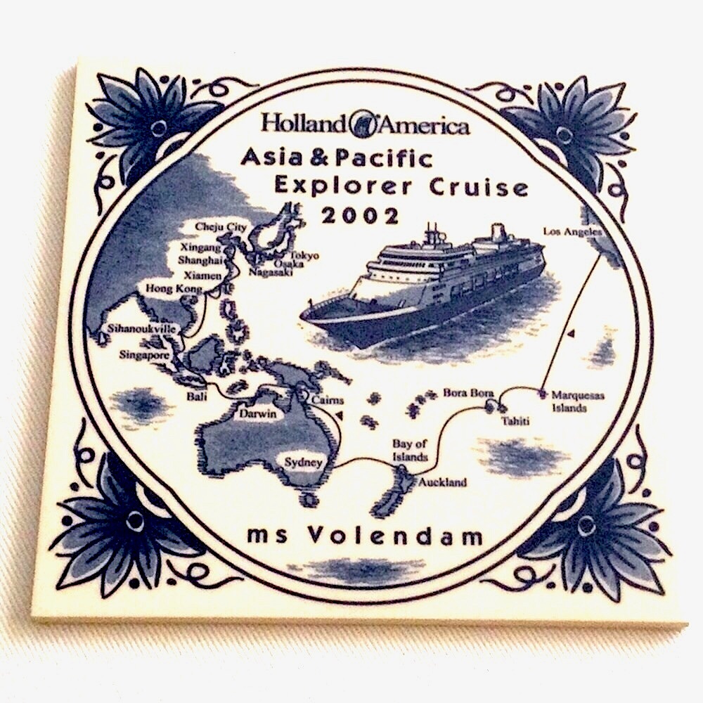 3/$10 | “Blue Delft” Holland America Cruise Souvenir Tile or Trivet
